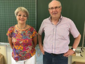 Marie Santen, Spenderin und Hartmut Strehlau, Beisitzer Förderverein