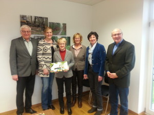 Von links: Franz-Josef Butterweck ,Vera Butterweck-Kruse, Heide Heyen-Strehlau, Maria Butterweck, Angela Hebbelmann, Hartmut Strehlau