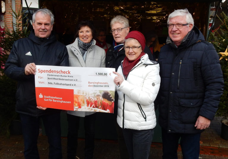 Spendenübergabe Förderverein Bunter Kreis Nordwest Niedersachsen e.V.